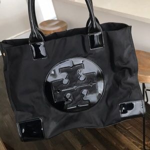 Tory Burch Black Nylon Tote